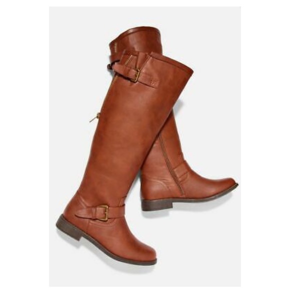 wide calf flat boots